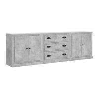 Sideboards Storage Cabinet Cupboard Highboard 3 pcs Engineered Wood vidaXL