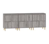 Sideboards 3pcs Sonoma Oak 60x35x70 cm Engineered Wood Eucalyptus Finish Stylish