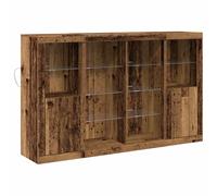 Sideboards with LED Lights Cupboard Side Cabinet 3 pcs Engineered Wood vidaXL