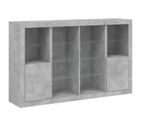 Sideboards with LED Lights Cupboard Side Cabinet 3 pcs Engineered Wood vidaXL