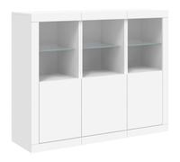 Sideboards with LED Lights Cupboard Side Cabinet 3 pcs Engineered Wood vidaXL