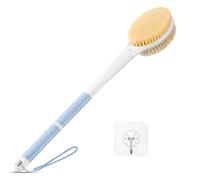 Sided Body Brush 44cm Detachable Exfoliating Scrubber for Back