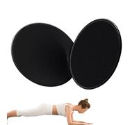 Sided Core Sliders, 2 Pieces Fitness Foot Balance Sliding Discs - Lightweight Design, Easy To Carry, Practical Exercise Equipment For Home Fitness Workout (Black)