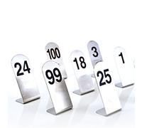 Sided Table Numbers， Table Number Signs And Place Cards For Restaurant Table, Double Sided Tabletop Signs 1-25/50/100, Stackable, Sturdy Number Cards(1 100)