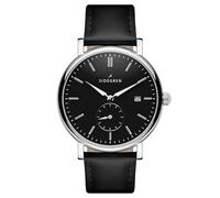 Sidegren by Trendhim | Black Stainless Steel Watch | for Men | Silver-Colored | Date Feature | Water Resistant up to 50 Meters | Danish Design