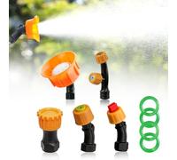 SideKing 5pcs Spray Nozzles Set, Interchangeable Nozzle Heads with 4 Leak-Proof O-Rings, Garden Sprayer Spare Parts for Knapsack Sprayer, Pressure Pump, Greenhouse Watering & Lawn Care