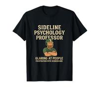 Sideline Psychology Professor Football Humor Design T-Shirt