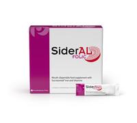 SiderAL Folic Iron Supplement for Women, Reduces Fatigue, Pregnancy, Iron Deficiency, Gentle on Stomach,Vitamins C, D, B6, B12, Folic Acid, Non-Constipating, Rapid Absorption, 20 Sachets, Pharmanutra