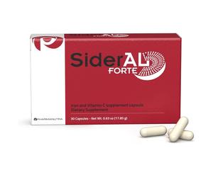 SiderAL Forte Iron Supplement 30 Capsules | Advanced Iron Formula Vit C,Original