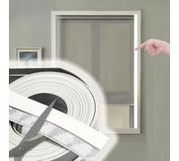 Sides of Blinds Light Blocker Extra Long, Self Adhesive Cuttable Light Blocking Strips, White/Black/Gray/Brown Paintable Blackout Bars(White,W3.5 cm (1 3/8"))