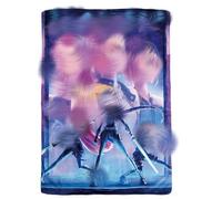 Sidesea K p0p De-mon Blanket, Soft Korean Music Culture Flannel Blanket for Home Bedroom Studio, Hunters Merch Party Decorations For Fans Lovers, Plush Bedding, 150 CM *100 CM