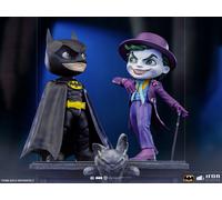 Sideshow Batman Keaton Joker Nicholson Tim Burton 1989 Mini Statue