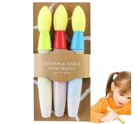 Sidewalk Chalk Paint Brush | Washable Children Chalk Paint Art Toy Set | Add Water to The Brush and Use Washable, Easy to Clean, for Street Art or Ages 3+