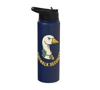 Sidewalk Security Goose Patrol Humor Stainless Steel Insulated Water Bottle