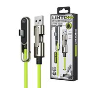 Sideways Phone Charger Double Head Foldable Sideways Fast Charging Cord