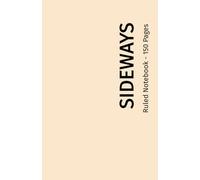 Sideways Ruled Notebook - A5 Landscape Orientation, Ideal for Creative Expression and Planning