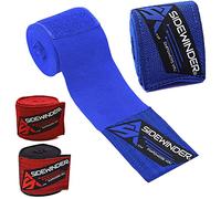 Sidewinder Hand Wraps Elasticated Bandages MMA Boxing Inner Gloves Muay Thai Mitt Protector (Blue)