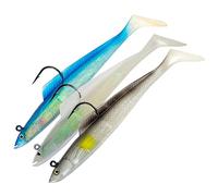 Microsoft Fishing Lure Sidewinder Super Solid/Holo Sandeel - Cod/Bass/Wrasse/Ling - 6in 25g Tan