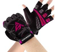 Sidewinder Workout Weight lifting Gloves Breathable Workout Gloves for Men and Women Gel Padded Shock-Absorbing Extra Grip Palm Protection Fingerless Exercise Gloves for Cycling Gym Climbing Training