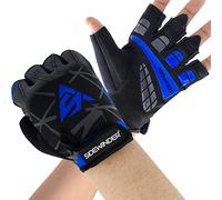 Sidewinder Workout Weight lifting Gloves Breathable Workout Gloves for Men and Women Gel Padded Shock-Absorbing Extra Grip Palm Protection Fingerless Exercise Gloves for Cycling Gym Climbing Training