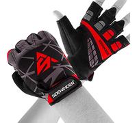 Sidewinder Workout Weight lifting Gloves Breathable Workout Gloves for Men and Women Gel Padded Shock-Absorbing Extra Grip Palm Protection Fingerless Exercise Gloves for Cycling Gym Climbing Training