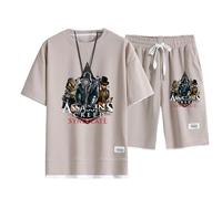 SIDHU Men's Hoodie for Assassin Creed Packable Patchwork hoodies Pullover Streetwear Casual Hooded Sweatshirt for Hiking Travelling Camping, Apricot-XXL