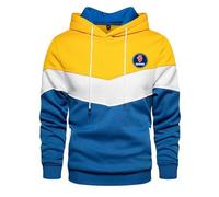 SIDHU Men's Hoodie for SAAB Packable Patchwork hoodies Pullover Streetwear Hooded Casual Sweatshirt for Hiking Travelling Camping,Yellow-XL