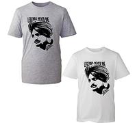 Sidhu Moose Wala 1993-2022 T-Shirt Legends Never Die Indian Singer Punjabi Musician Politician Unisex Gift Tee Top (White, S)