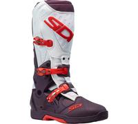 Sidi Crossair CE Moto Motorcycle Motorbike Boots Wine / White