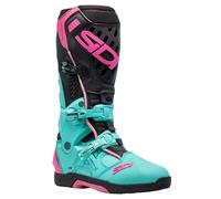 Sidi Crossair Motocross MX Off Road Motorcycle Boots Mint Black Pink