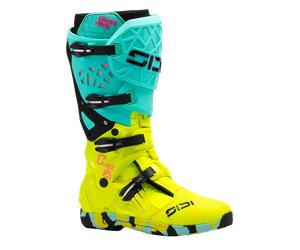 Sidi Crossair X 2026 MX Boots Mint/Fluo Yellow45 Mint,Fluo Yellow