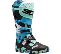 Sidi Crossair X CE Moto Motorcycle Motorbike Boots Messy Cyan / Black