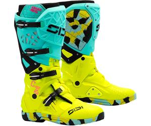 Sidi Crossair X Messy, boots 49 EU Mint-Green/Neon-Yellow/Black
