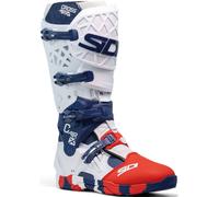 Sidi Crossair-X Motocross Boots, white/red/blue, size 45