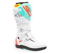 Sidi Crossfire 3 SRS Motocross Boots, white-turquoise, size 46 for Men