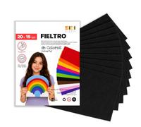 SIDI Felt Black 20 Sheets 20 x 15 cm Fabric Hobbies DIY