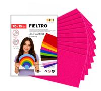SIDI Felt Fuchsia 10 Sheets 20 x 15 cm Fabric Hobbies DIY
