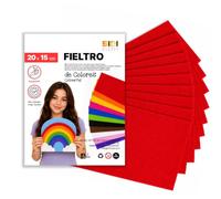 SIDI Felt Red Vivo 20 Sheets 20 x 15 cm Fabric Hobbies DIY