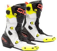 Sidi Mag-2 Air Motorcycle Boots, black/white/neon, size 46