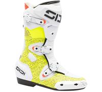 Sidi Mag-2 Air Motorcycle Boots, white/neon yellow, size 46