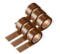 SIDI Packing Tape, Brown Tape, Packing Tape, Packing Tape, Moving and Shipping Tape, Brown, Wide, 48mm x 120m, Pack of 6