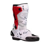 Sidi Rex Air CE Moto Motorcycle Motorbike Boots White / Red
