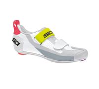 SIDI T-5 Air Shoes White Gray Yellow, Size 48 - EUR