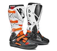 Sidi Unisex Crossfire 3 SRS Fluor 42 Motorcycle Boot, Orange-Black-White, One Size UK