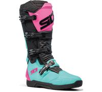 Sidi XPower SC Motocross Boots, black-pink-green, size 46 for Men