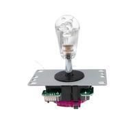 SIDIFU Joystick Crystal Ball Head American Style Arcade Accessories Arcade DIY Kit Parts(Crystal -white)