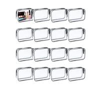 Sidkuct 16 PCS Clear Makeup Bags with Zipper,Travel Essentials Toiletry Bag,TSA Approved Toiletry bag，PVC Travel Small Pouches Clear Pouch for Women Men Travel Organizer Essentials