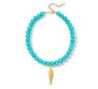 Sidlens Chunky Beaded Seashell Starfish Fish Necklace for Women Big Boho Statement Fish Shell Charm Necklace Colorful Resin Pendant Beachy Jewelry Summer Coastal Vacation Gifts, adjustable, Resin, No