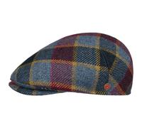 Sidney Big Colour Check Flat Cap by Mayser