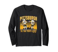 Sidney Crosby & Mario Lemieux - Points Record - Pittsburgh Long Sleeve T-Shirt